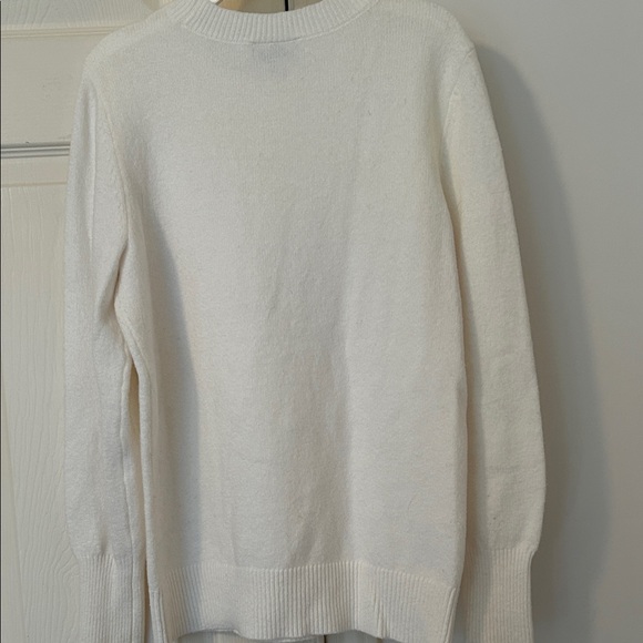 LOFT Cream Sweater with Pearl Details - Picture 3 of 4